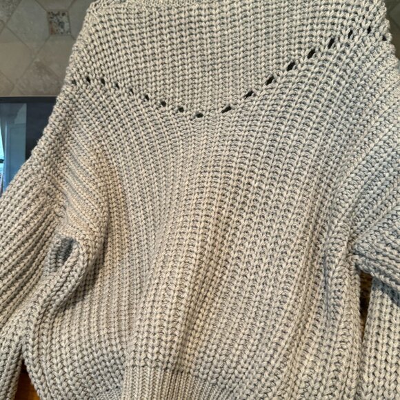 Elodie Women's Knit Pullover Sweater Grey M - Picture 5 of 6